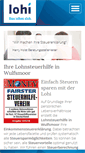 Mobile Screenshot of lohnsteuerhilfe-wulfsmoor.net